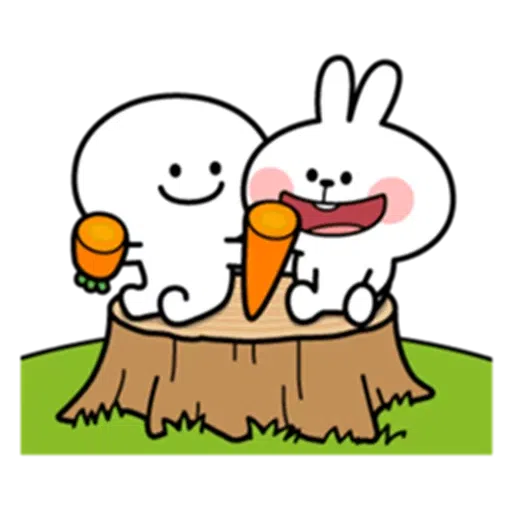 Spoiled rabbit & Smile Person - Sticker 6