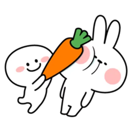 Spoiled rabbit & Smile Person - Sticker 2