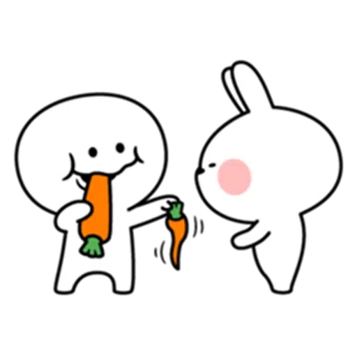 Spoiled rabbit & Smile Person - Sticker 1