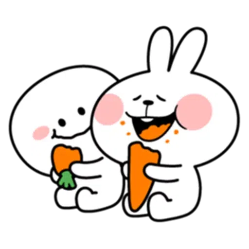 Spoiled rabbit & Smile Person- Sticker