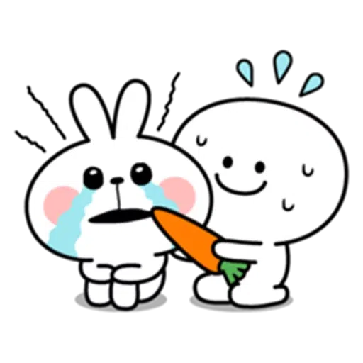 Spoiled rabbit & Smile Person - Sticker 7