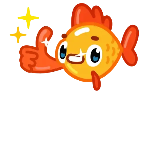 Gold fish - Sticker