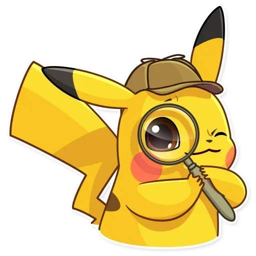 Pikachu Detective- Sticker