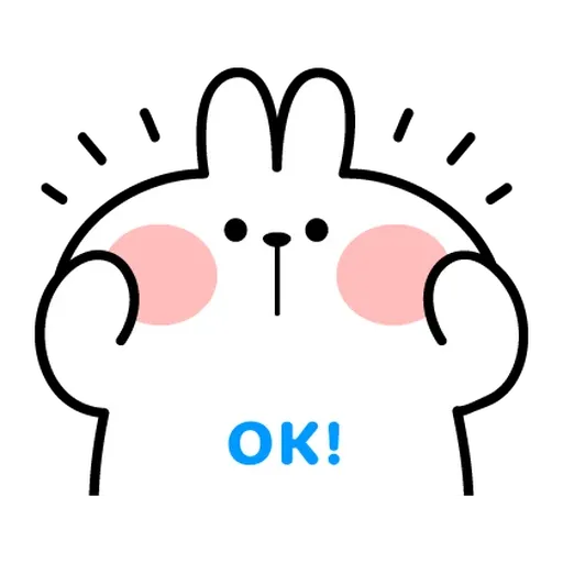 Message React Spoiled Rabbit - Sticker