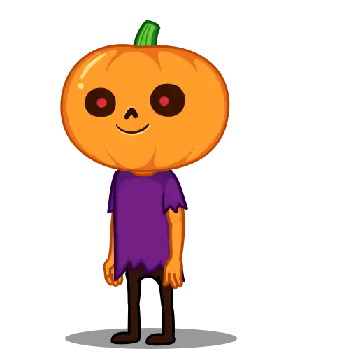 Pumpkin Man- Sticker