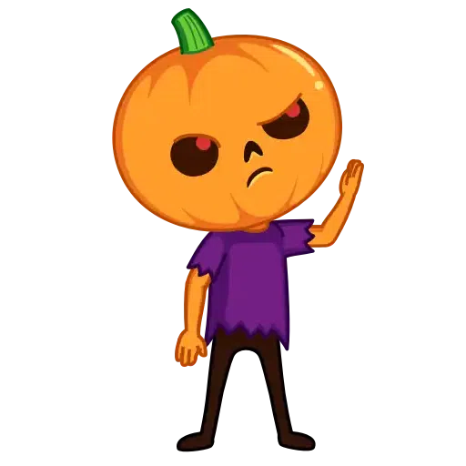 Pumpkin Man - Sticker 3