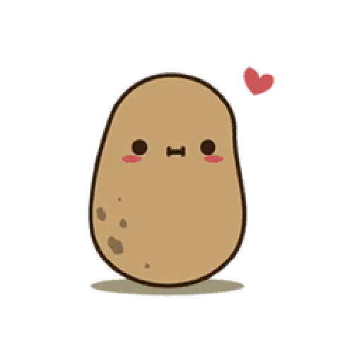 Kawaii Potato 2 - Sticker 5