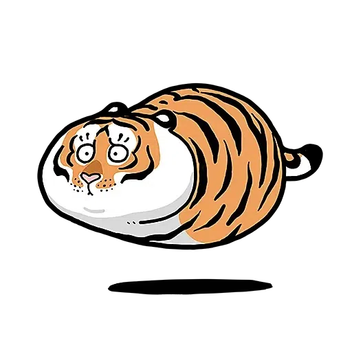 i am not fat tiger - Sticker 8