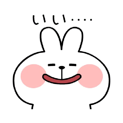 Spoiled Rabbit Jap Syllabary - Sticker