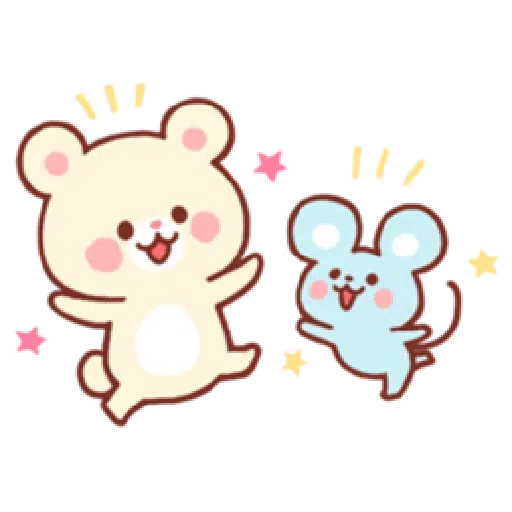 Bear & Bunny - Sticker 4