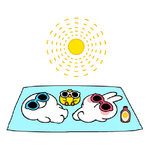 Spoiled Rabbits Happy Summer-2 - Sticker